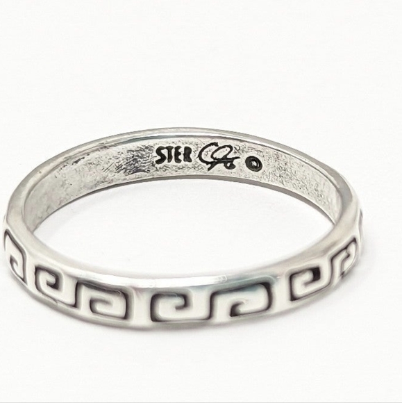 Vintage Carolyn Pollock sterling silver 925 southwest stacking ring set size 6 - Picture 4 of 6